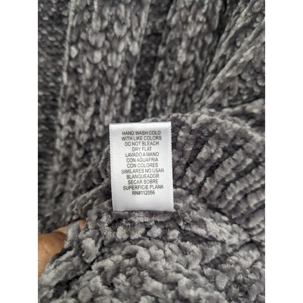Zenana Outfitters Sweater Soft Cozy Chunky Cable Knit Cowl Neck Preppy Women XL - Picture 9 of 10